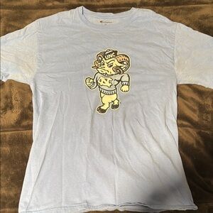 Champion UNC Mascot Graphic T-Shirt in Light Blue
